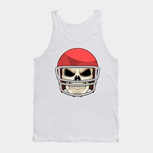 Skull Football Helmet Tank Top